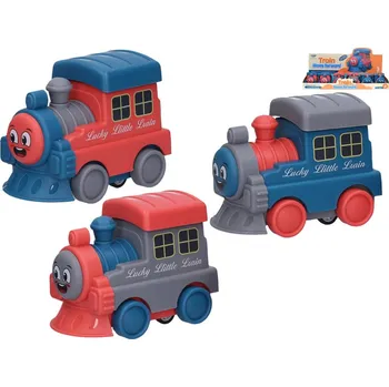 Hračka Mašinka 11cm po stlačení jezdící, 3barvy