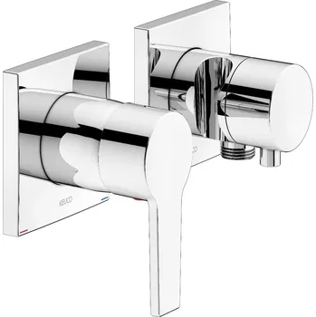 Vodovodní baterie Keuco Edition 11 - Páková baterie pod omítku s přepínacím ventilem s napojením hadice a držákem sprchy, chrom 51151011222