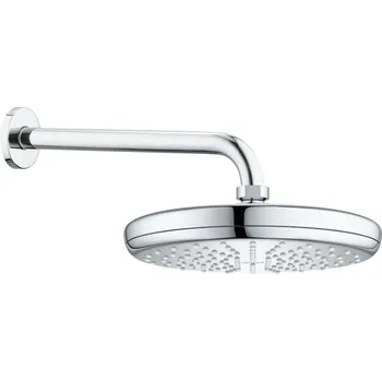 Sprchová hlavice GROHE New Tempesta - Hlavová sprcha 286 mm s přípojným ramenem, s 1 proudem, chrom 26408000+28576000