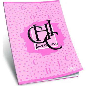 Sešit sešit 440, A4, 42 listů, bez linek, edice CHIC, Love chic