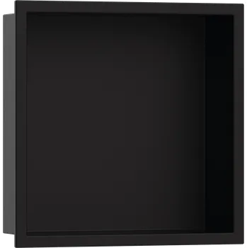 Vodovodní baterie Hansgrohe XtraStoris Original výklenek do stěny s rámem 300/300/70, matná černá 56093670