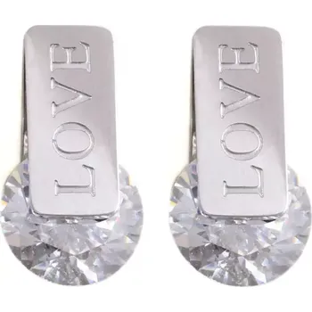 Náušnice Náušnice s chirurgické oceli Love Crystals