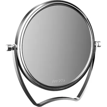 Zrcadlo Emco Cosmetic mirrors Pure - Stojící kulaté cestovní zrcadlo, Ø 126 mm, 5 násobné zvětšování, chrom 109400126