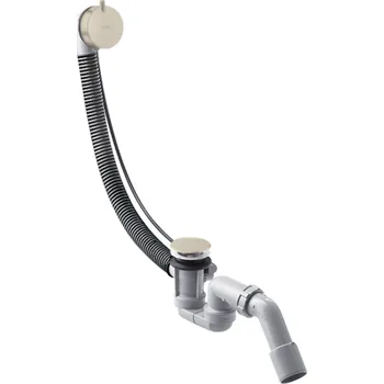 Sifon AXOR Úplná sada odtokové a přepadové soupravy pro standardní vany, kartáčovaný nikl 58316820