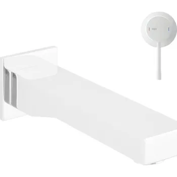 Vodovodní baterie Alpi - Nástěnný vanový výtok 156 mm, bílá matná AC226BI