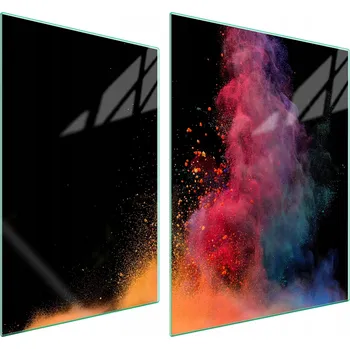 Obraz Skleněná ochranná deska na sporák 70x52 Výbuch