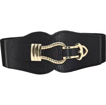 Opasek Dámský strečový pásek na šaty Eva Černý