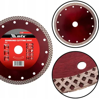 Řezný kotouč Kotouč na řezání dlažby gres Diamantový řezný kotouč 180 mm - MTX
