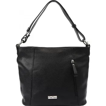 Kožená kabelka MiaMore 01-045 DOLLARO (318-010) - černá