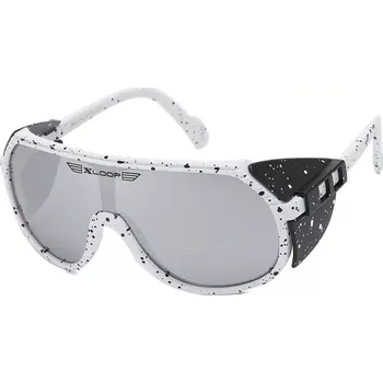 X-LOOP Joyful shieldové sluneční brýle Bílé