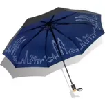 Dámský skládací deštník Modré město