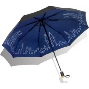 Deštník Dámský skládací deštník Modré město