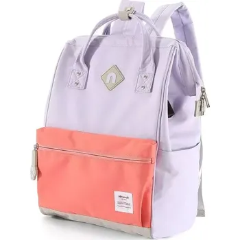 Městský batoh Himawari studentský batoh USB port Doger Fialový 21L