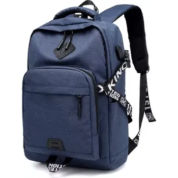 Sportovní vycházkový Limited Batoh s USB portem Modrý