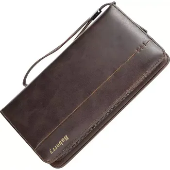 Peněženka Baborry pánská peněženka Marcus Tmavě hnědá