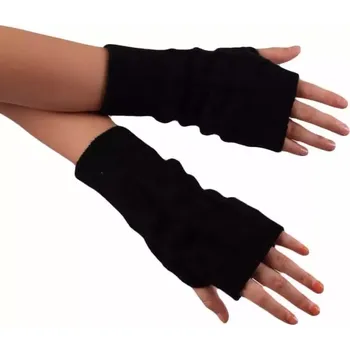 Rukavice Cixi Pletené bezprsté rukavice Černá