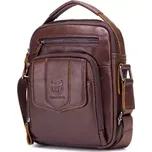 Bullcaptain pánská kožená messenger taška Urbain Hnědá