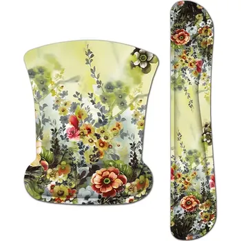 Podložka pod myš Huado Set podložka pod myš a zápěstí Babiččina zahrada