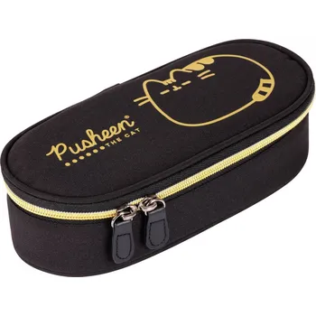 Penál Penál oválný Pusheen Gold, rozměry: 230 x 105 x 55 mm