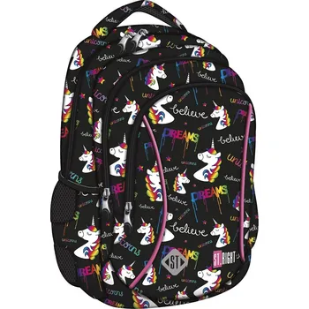 Dětský batoh Malý školní/volnočasový batoh St.RIGHT - Unicorns, 3 komorový, rozměry: 39 x 27 x 17cm