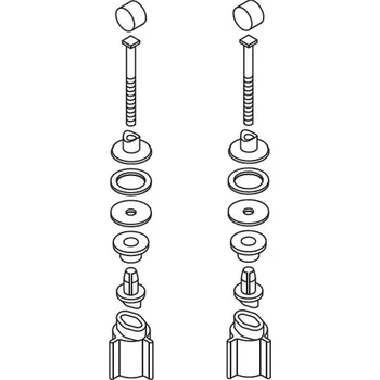 WC sedátko Duravit - Úchyt na WC sedátko 006739 (D-Code) 0061410000