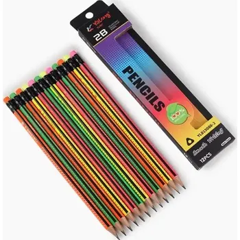 Grafitová tužka Tužka grafitová 2B Neon Stripe