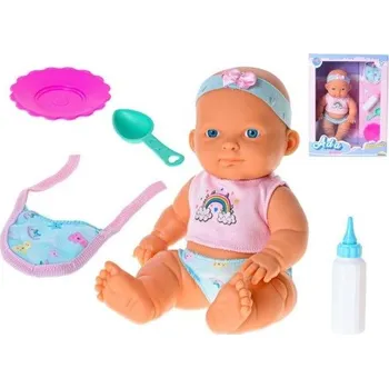 Panenka Miminko Ada tvrdé tělo 23cm usmívající se s doplňky v krabičce