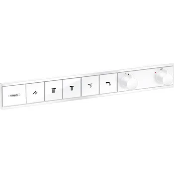 Vodovodní baterie Hansgrohe RainSelect Termostat pod omítku pro 5 spotřebičů, matná bílá 15384700