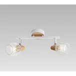 PREZENT 27504 TAMETA stropní svítidlo 260 mm 2xE14 / 40W, bílá, světlé dřevo