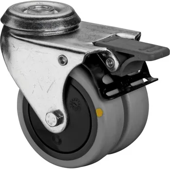 Kolečko Dvojitá přístrojová kolečka - otočná s brzdou MI-B121.A89.050