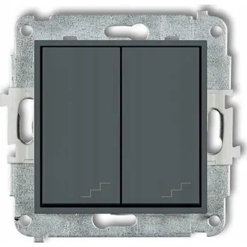 vypínač Schodišťový vypínač Klasik, Zápustný Karlik grafitový 28MWP-33