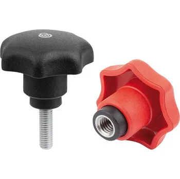 Nábytkové kování Hvězdicové úchyty z plastu, s bezpečnostní funkcí 06224-140051