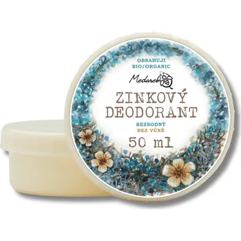 Medarek | Zinkový deodorant bez sody a vůně Obsah: 50 ml bez sody pro nejcitlivější pokožku a čich