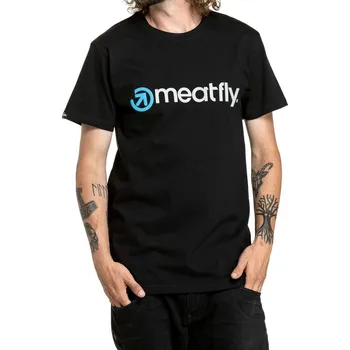 Pánské triko Meatfly Joe Grey/Black 25/26 XS