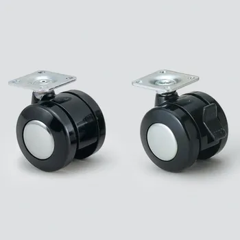 Nábytkové kování Dvojitá kolečka, s upevňovací deskou NB-50P