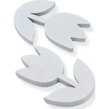 Dřevěný tulipán bílý - 2 ks