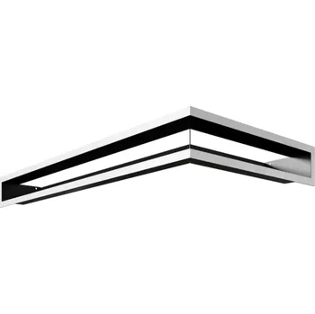 KRATKI 800 x 400 x 90 Luft levá nerez broušená krbová mřížka