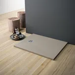 Glass 1989 Dune - Sprchová vanička 1600x700 mm, materiál akrylát, možnost oříznutí, bílá GDB111W00