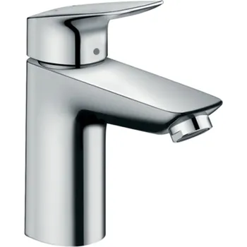 Vodovodní baterie Hansgrohe Logis páková umyvadlová baterie 100 s kovovou odtokovou soupravou s táhlem, chrom 71171000
