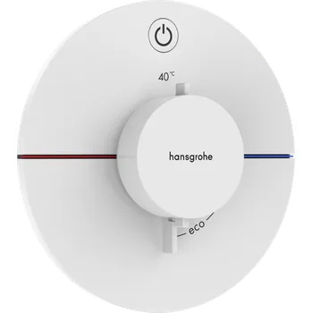 Vodovodní baterie Hansgrohe ShowerSelect Comfort S Termostat pod omítku pro 1 spotřebič, matná bílá 15553700
