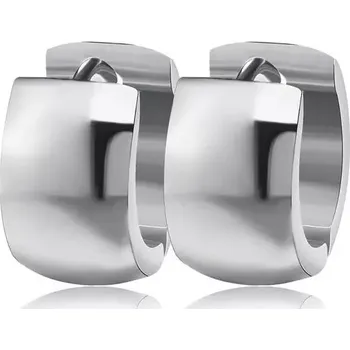 Náušnice Impress Jewelry Ocelové Náušnice kruhy smoot Stříbrné