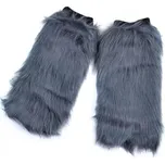 Kožešinové návleky na boty Yeti state 40cm Šedé