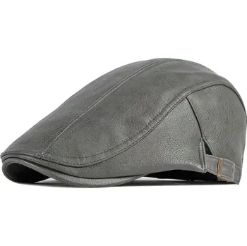 Čepice Jamont Pánská koženková bekovka Majken Šedá
