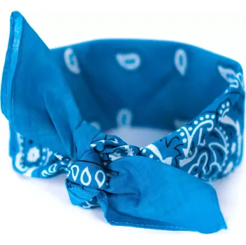Šátek Bavlněný šátek Bandana 55 cm x 55 cm Modrý