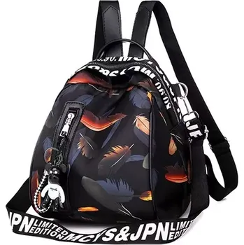 Městský batoh Dámský MINI crossbody batůžek s popruhem s lístky - Model Bez přívěšku