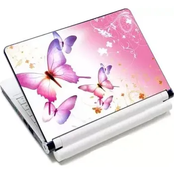 Huado fólie na notebook 12-15.6" Růžoví motýlci