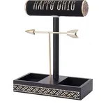 Fuzio dřevěný stojan na šperky HAPPY CHIC Černý