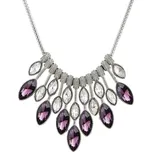 Elegantní choker náhrdelník Night Drops Purpurový