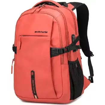 Městský batoh Arctic Hunter batoh s USB Climbing Oranžový 26L