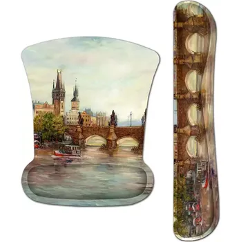 Podložka pod myš Huado Set podložka pod myš a zápěstí Na Vltavě